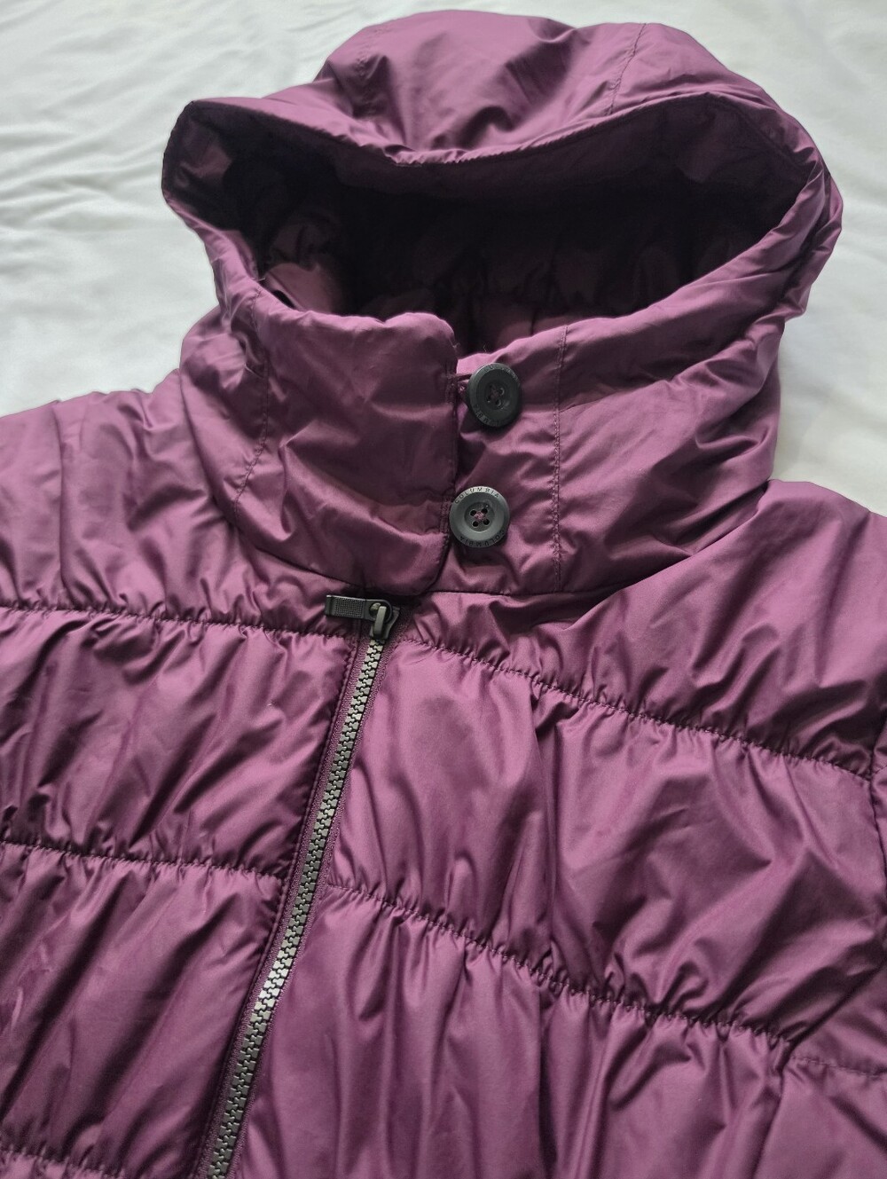 Columbia Thermal Coil Women’s Large Hooded Puffer Jacket Purple